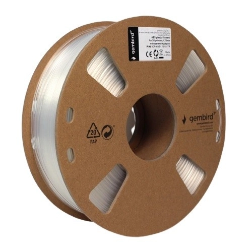Filament voor 3D-printer ABS/1,75 mm/transparant