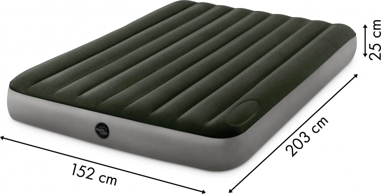 Ruim tweepersoonsbed 203 × 152 × 25 cm