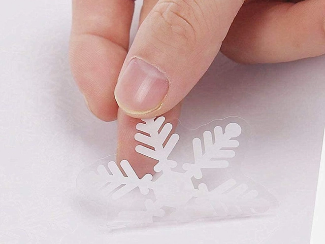 Kerststicker voor ramen met kerstboommotief