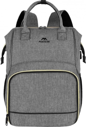 Matein-rugzak voor laptop en lunch 15,6'' USB grijs