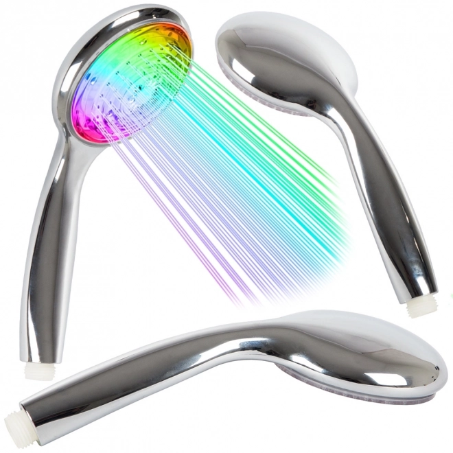 Chromen douchekop met RGB-verlichting
