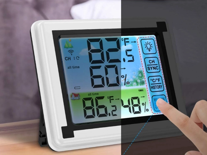 Draadloos weerstation met hygrometer
