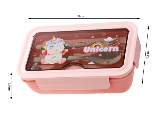 Multifunctionele lunchbox met bestek