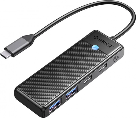 Orico 4-in-1 USB-hub USB‑A 3.0 x2 + USB‑C 3.0 + USB‑C PD 100 W