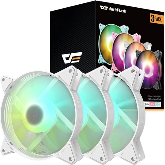 Set ARGB-ventilatoren Darkflash C6 3-in-1 120mm