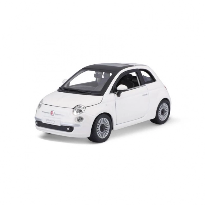 Bburago Fiat 500 modelauto 1:24 wit