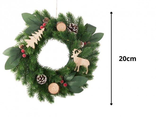 Kerst LED krans met decoraties