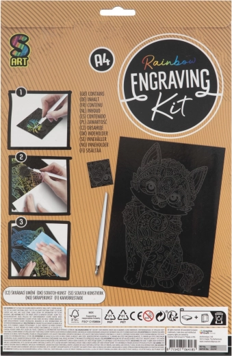 Stralend regenboogeffect zonder rommel