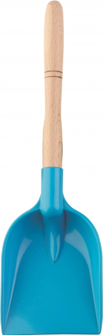Androni schep met houten steel 34 cm – Blauw