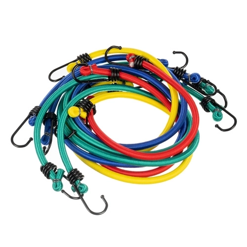 Elastische bagageriemen met haken, 12 stuks