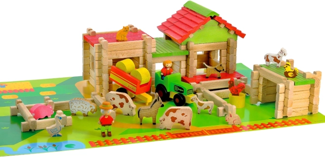Houten bouwset Mijn eerste grote boerderij