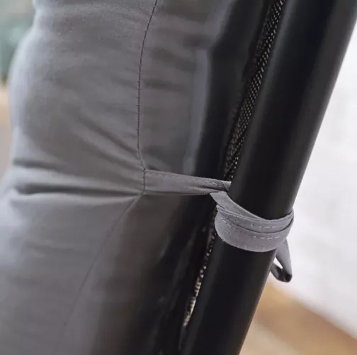 Gequilte kussen voor tuinligbed grijs 23490