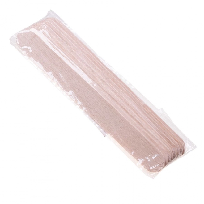 Houten spatels voor het aanbrengen van wax 10 stuks.