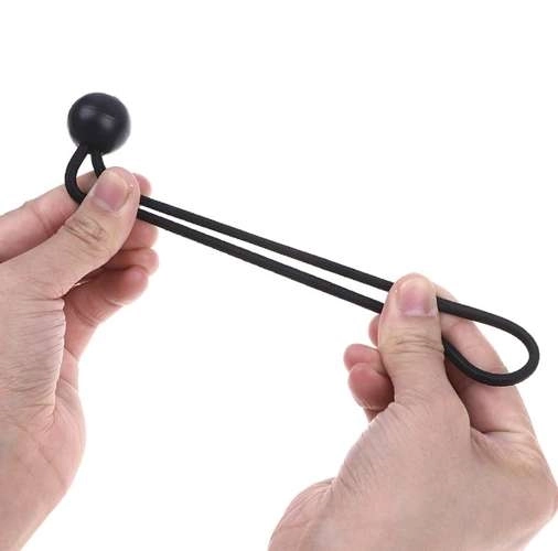Set elastische banden met balletje voor schuilplaatsen - 10 stuks