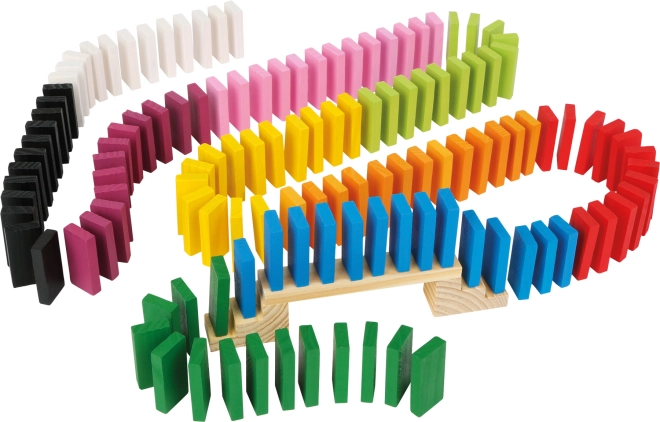 560 kleurrijke houten steentjes