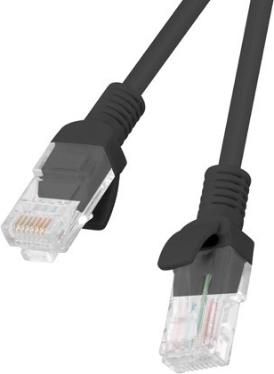 Patchkabel LANBERG cat. 5e 1,5 m, zwart, verpakking 10 stuks