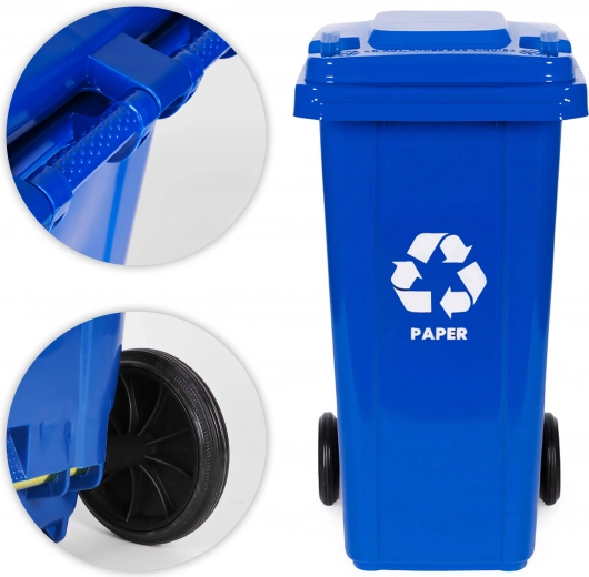 Soepel verplaatsen dankzij rubberen wielen en metalen as