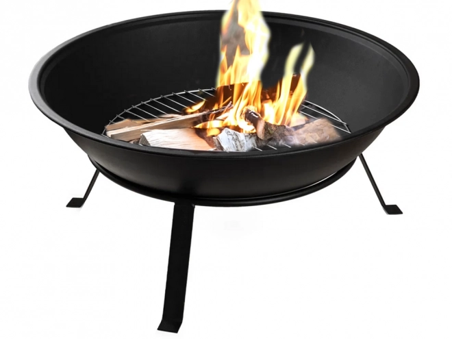 Groot tuinhaard met grill en standaard