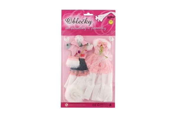 Poppenkleertjes met accessoires - 2 stuks