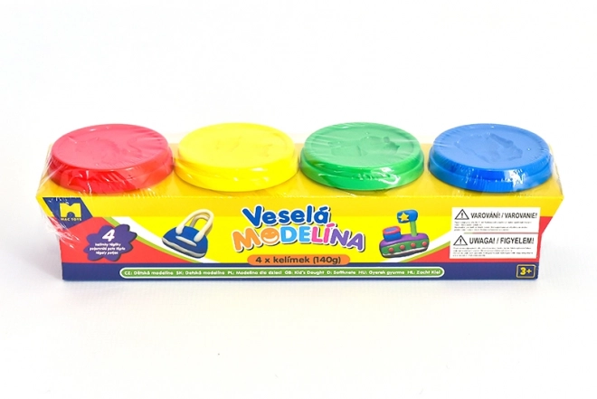 Klei 4x 140g verschillende kleuren