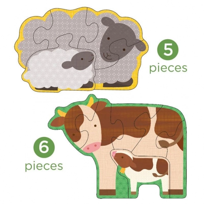 Petit Collage Eerste boerderijdieren puzzel
