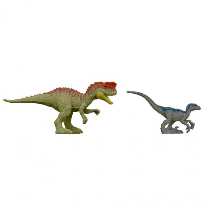 Minifiguurtjes van dinosaurussen uit de film Jurassic World: Dominion