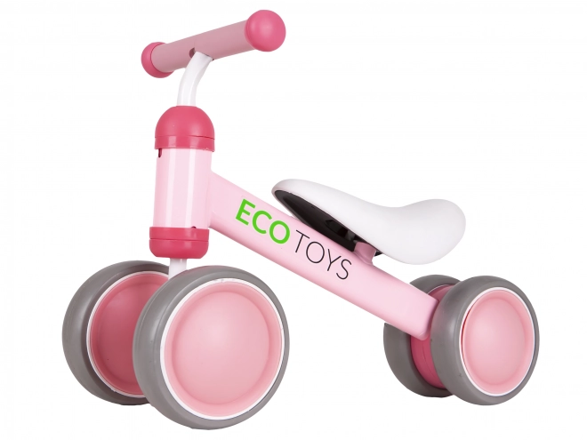 Roze loopfiets voor kinderen ECO TOYS