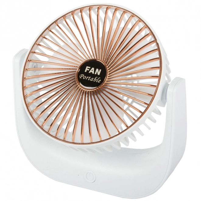 Draadloze tafelventilator – Wit-roze
