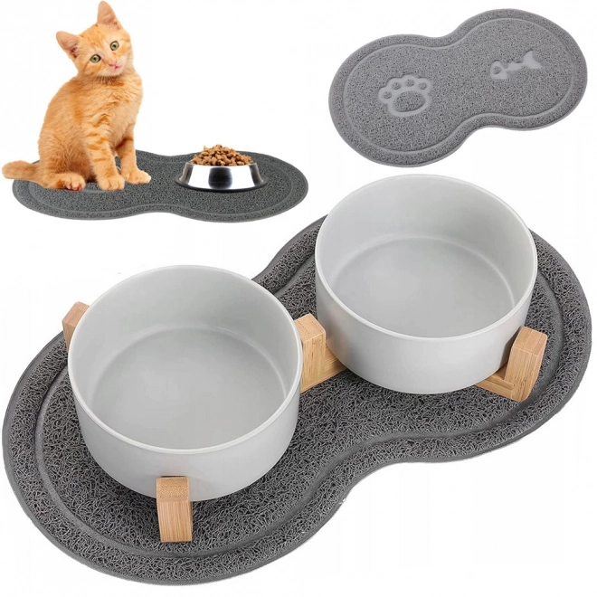 Waterdicht en antislip placemat voor voerbak