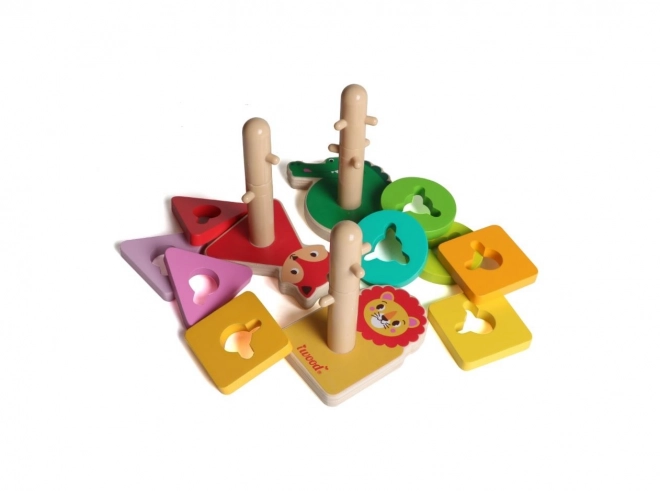 Houten sorteerdieren