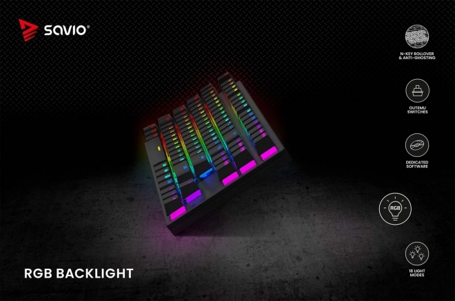 Mechanisch toetsenbord Savio Tempest X2 RGB Outemu Brown
