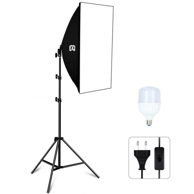 Studio set Puluz Softbox 50x70 cm met statief en LED lamp