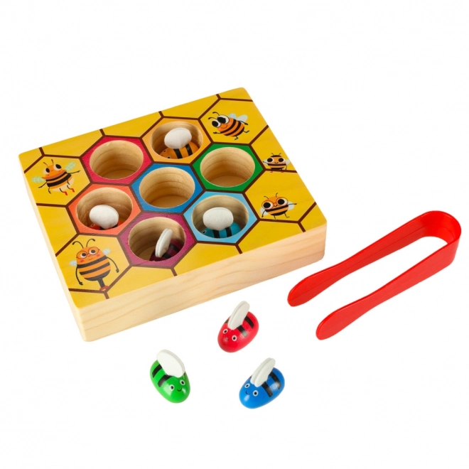 Educatief Montessori spel voor kleurtjes leren - bijtjes