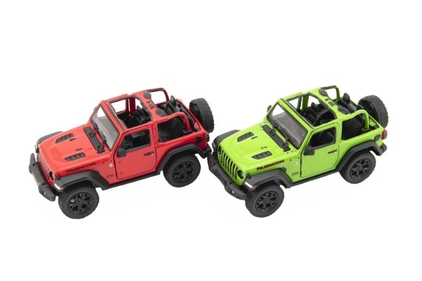 Metalen model Jeep Wrangler 2018 met open dak