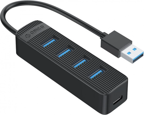 Orico USB Hub TWU3 4x USB 3.0 Adapter zwart