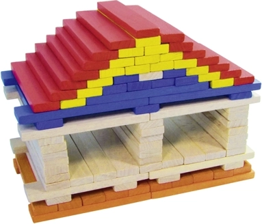 houten bouwset Batibloc color 100 van VILAC
