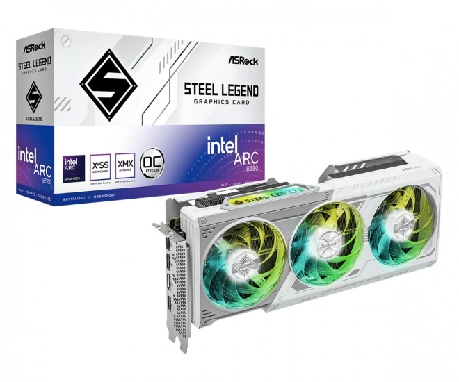 Grafische kaart ASRock B580 Steel Legend 12GB OC GDDR6