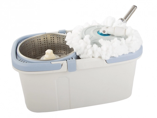 Roterende mop met emmer en microvezel pad