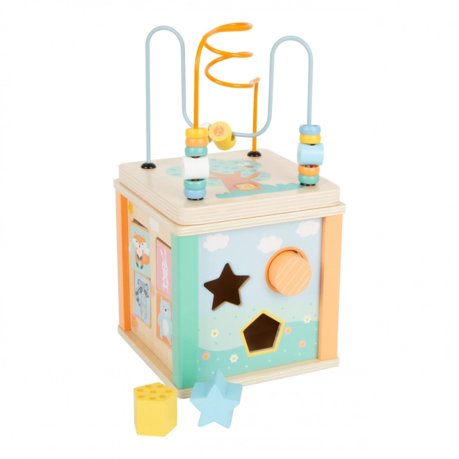 Small Foot Motorische kubus in pastelkleuren