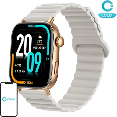 Slimme horloge Colmi C8 Max met magnetische band – Goud