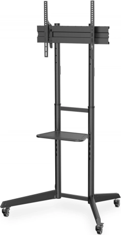 mobiele tv-standaard met plank voor 37–70", draagvermogen 50 kg, VESA tot 600 × 400