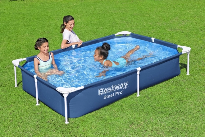 SplashJr Steel Pro 221x150x43 BESTWAY Rack Pool + reparatieset