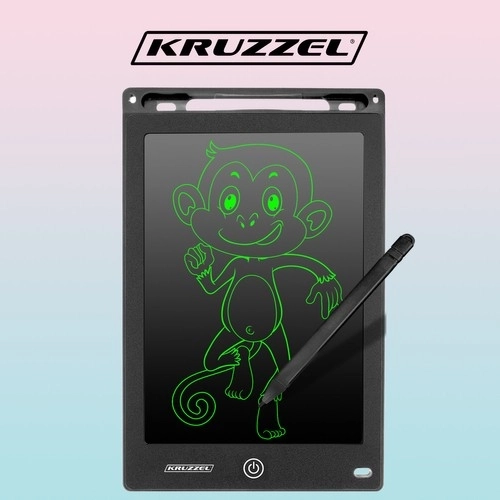 Tekentablet 8,5" zwart KRUZZEL 22454