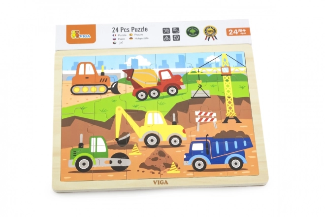 Houten puzzel 24 stukken - constructie