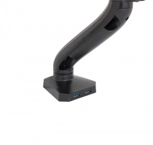 Verstelbare monitorhouder met gasveer en USB-poorten