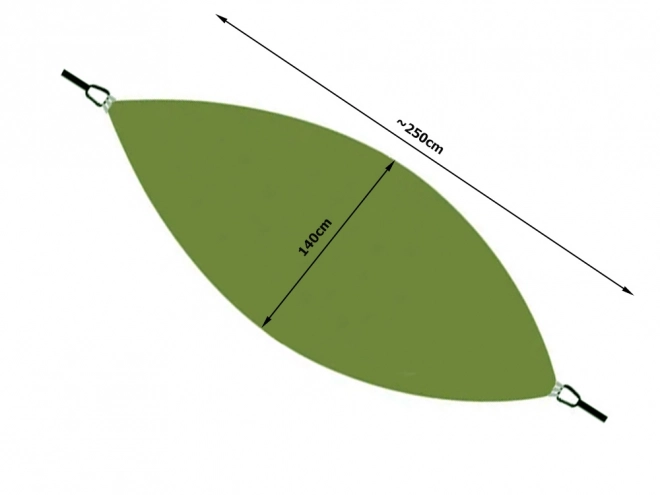 Hangmat met Muggennet 270x140cm