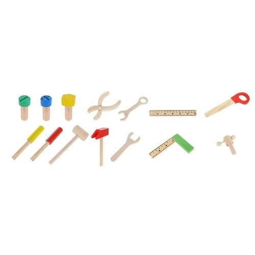 Box + houten gereedschapsset 22697