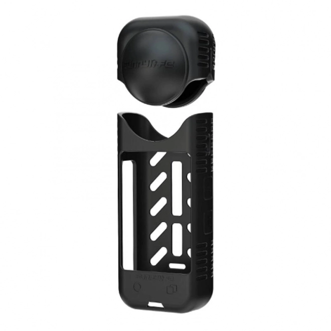 Siliconen hoesje en lenskap Sunnylife voor Insta360 X4 zwart