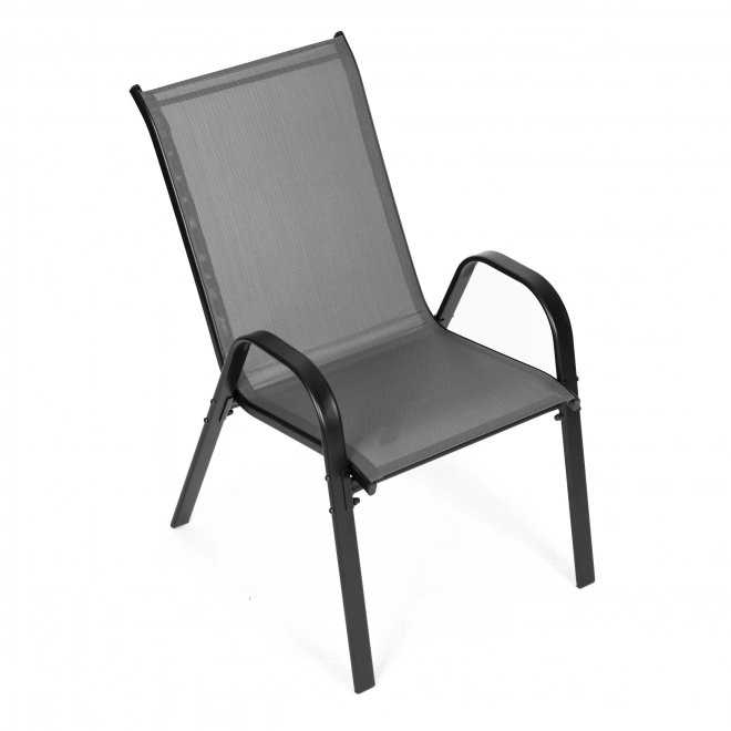 Set van tuinstoelen voor terras, balkon, grijze kleur