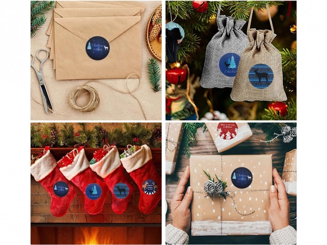 Kerstdecoratieve stickers